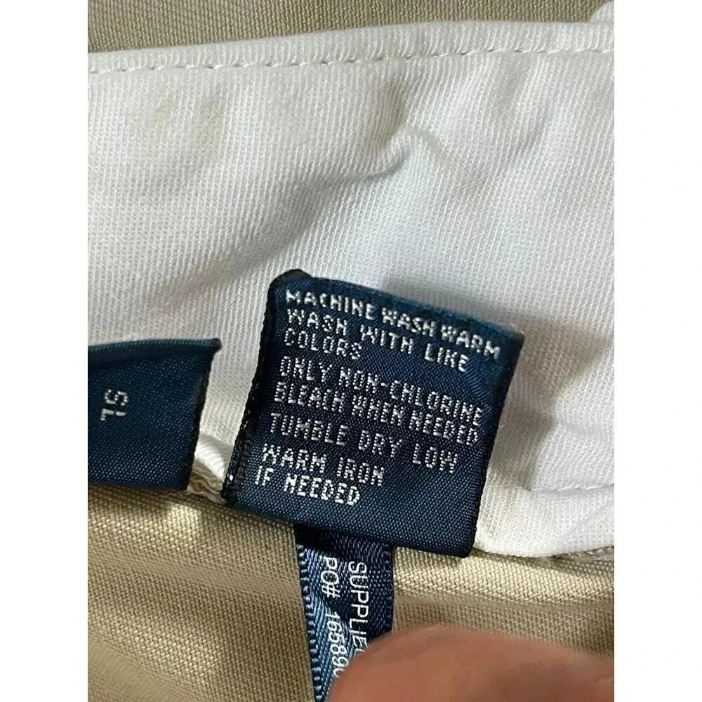 Vintage Polo by Ralph Lauren Men's Khaki Cotton Prospect Pants Size 30/40 Chino - Picture 6 of 11